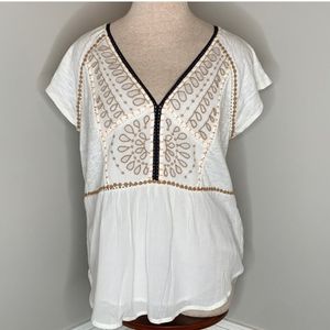 Akemi + Kim Anthropologie Boho V-neck